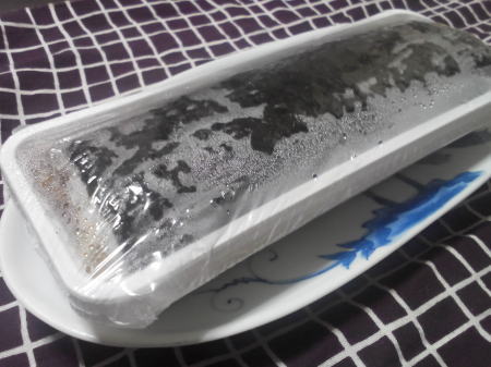 電子レンジで加熱後