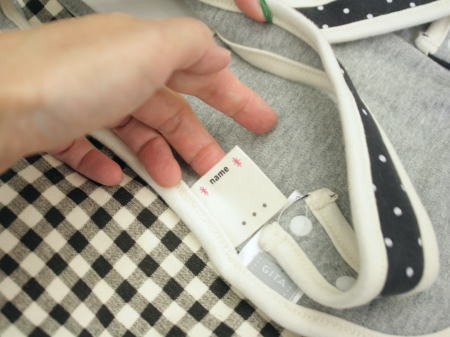 バッククロスタイプのスナップ部分