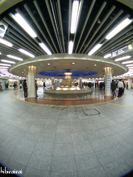 魚眼レンズで撮影