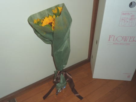 ひまわり花束