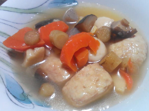 名古屋コーチン入り つくねと野菜の和風煮